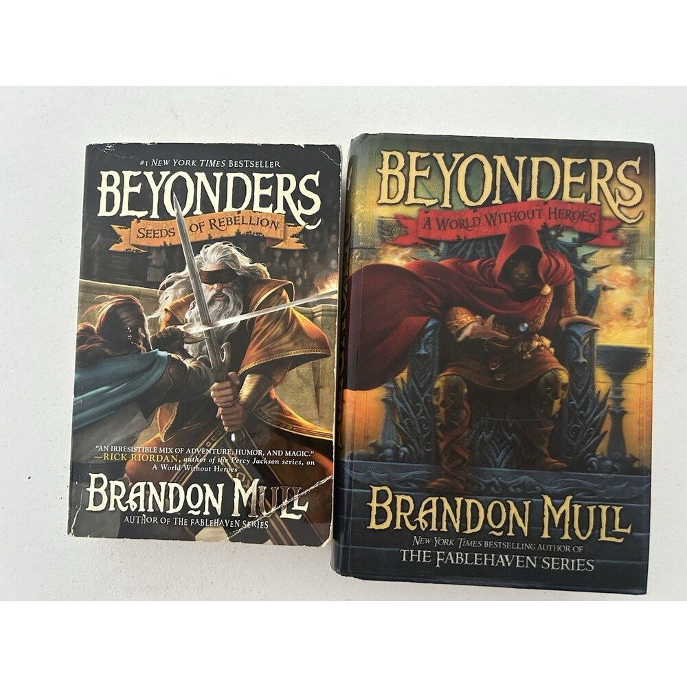 Beyonders Book Lot Brandon Mull Hardcover & Paperback YA Fantasy Book 1 and 2